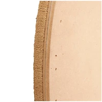 Woven Checkered Rattan Framed Round Wall Mirror