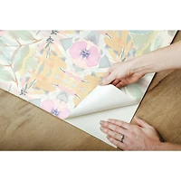 RoomMates Synchronized Floral Peel & Stick Wallpaper