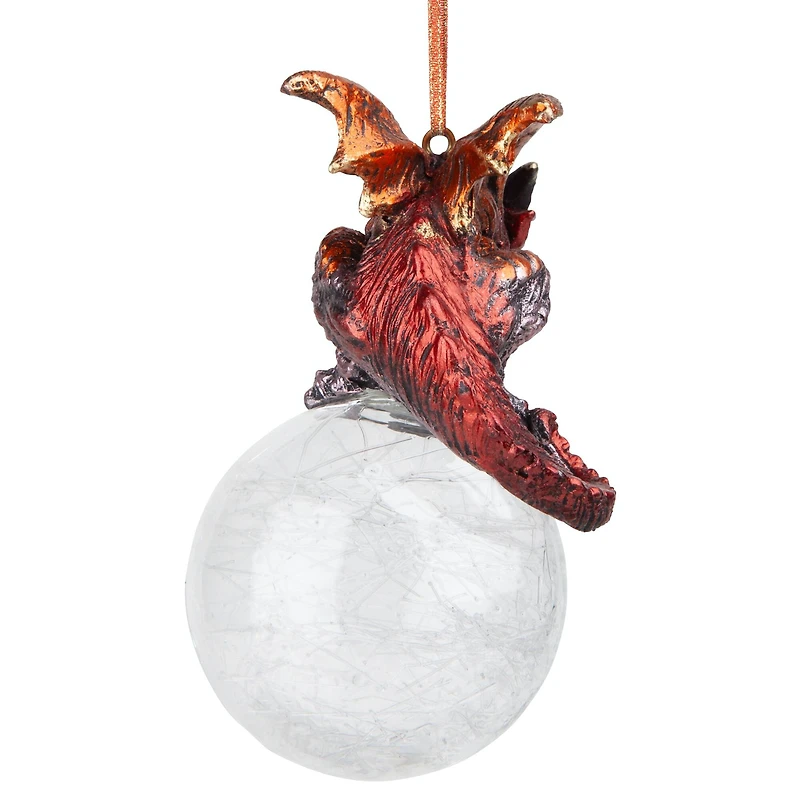 Design Toscano The Pensive Percher Dragon 2018 Collectible Holiday Ornament