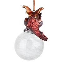 Design Toscano The Pensive Percher Dragon 2018 Collectible Holiday Ornament
