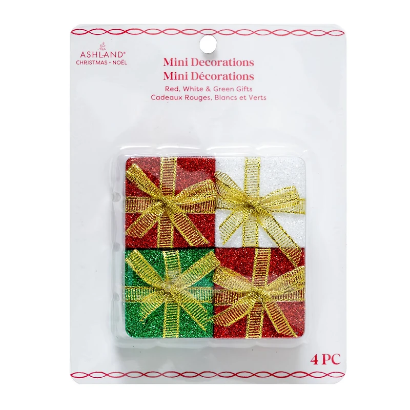 Mini Red, White & Green Gifts, 4ct. by Ashland®