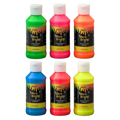 12 Packs: 6 ct. (72 total) Rich Art Liquid Fresco Ultra Bright Tempera Paint Set