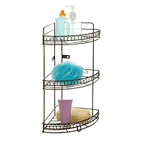 Bath Bliss 3-Tier Corner Bath Shelf in Curls Design