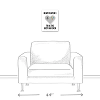 Ready Player 1 Best Dad Canvas Wall Art