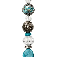 Clear & Blue Turquoise Strung Beads By Bead Landing™