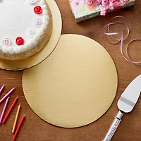 12 Packs: 3 ct. (36 total) 12" Metallic Gold Cake Boards by Celebrate It®