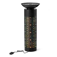 Glitzhome® 35.75" Metal LED Cutout Pattern Outdoor Fountain