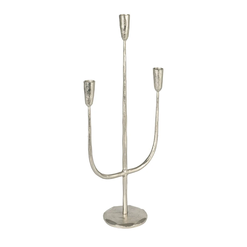 Hello Honey® 21.5" Silver Metal Candelabra