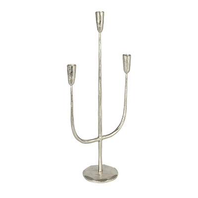 Hello Honey® 21.5" Silver Metal Candelabra