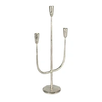Hello Honey® 21.5" Silver Metal Candelabra