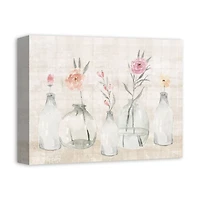 Soft Plaid Jars 11" x 14" Canvas Wall Art