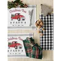 DII® Tree Farm Truck Printed Placemats, 6ct.