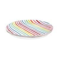 9" Rainbow Stripe Paper Plates by Celebrate It™, 10ct.