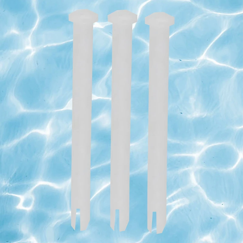 Swim Central 5.5" White Long Lock Pins for Poles & Vacuum Handles for Swimming Pool, 3ct.