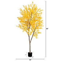 8ft. Potted Artificial Autumn Maple Tree