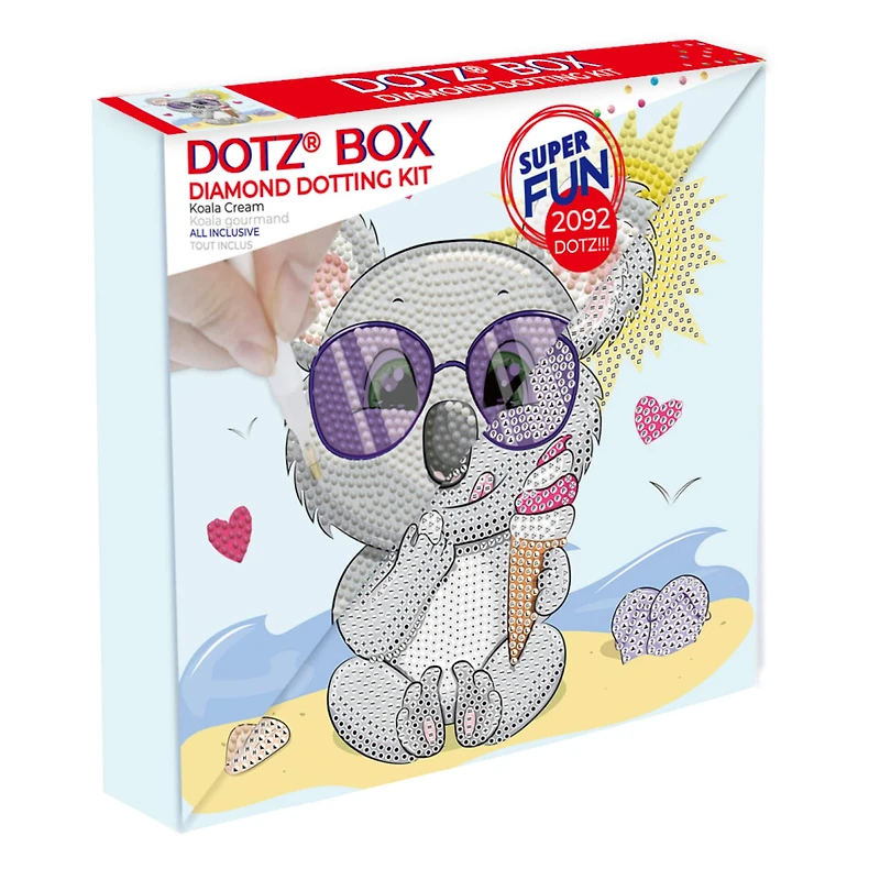 Diamond Dotz® Koala Cream DOTZ® BOX Diamond Painting Kit