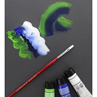 Connoisseur® All Media White Taklon Long Handle Flat Brush