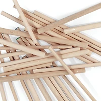 Creativity Street 12" x 0.25" Wood Dowels, 12ct.