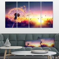 Designart - Dandelion at Sunset Freedom to Wish