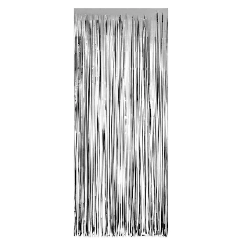 Silver Fringe Curtain by Celebrate It™