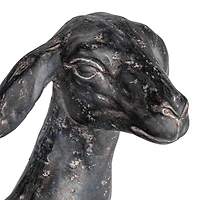 Hello Honey® 9.25" Black Standing Goat Accent Décor with Cast Iron Finish