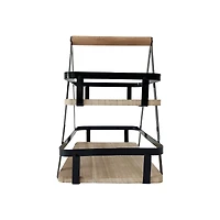 12" Wood & Metal 2-Tier Tray by Ashland®