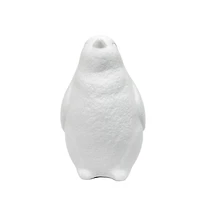 Simple Designs Porcelain Arctic Penguin Shaped Table Lamp