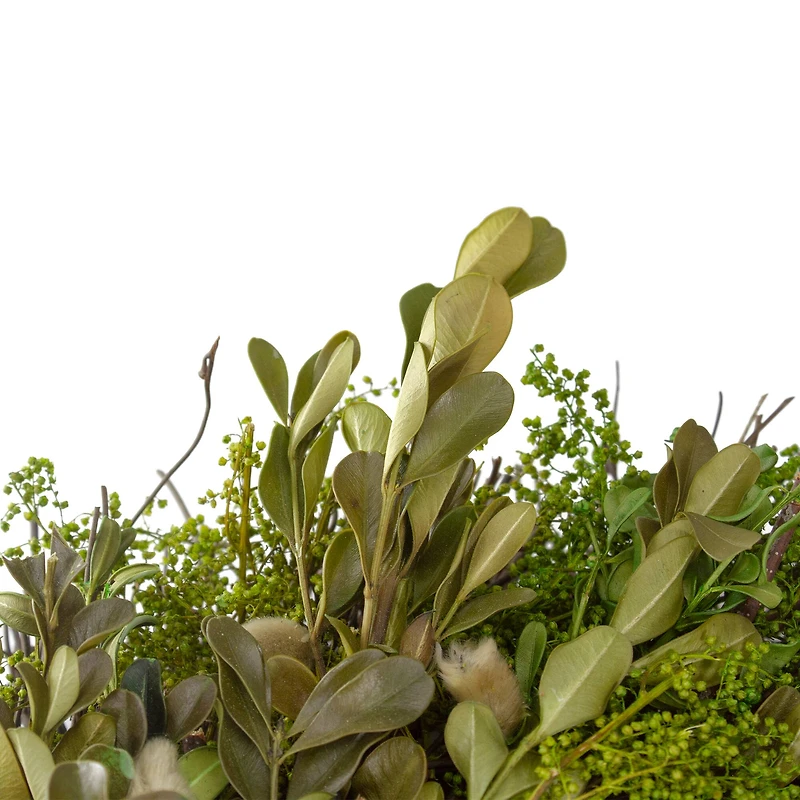 10" Mixed Foliage & Willow Bud Wreath