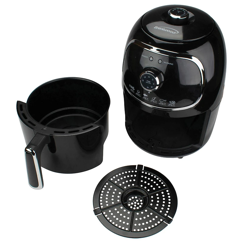 Brentwood 2qt. 1200 Watt Electric Air Fryer with Timer & Temperature Control