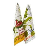 DII® Verano de Fiesta Recipe Dishtowel Set