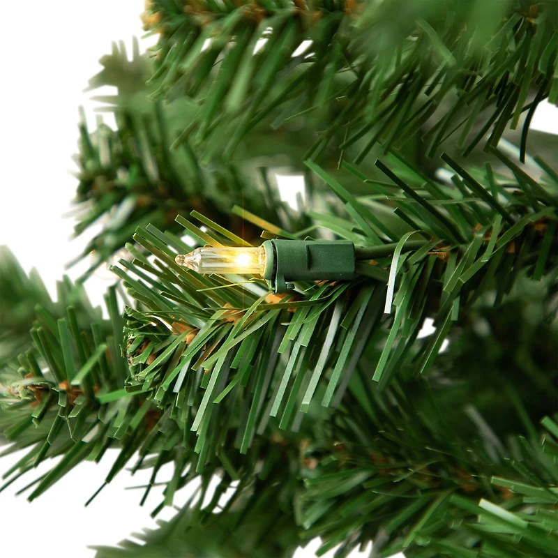 4.5ft. Pre-Lit Pendleton Spruce Full Artificial Christmas Tree, Clear Lights