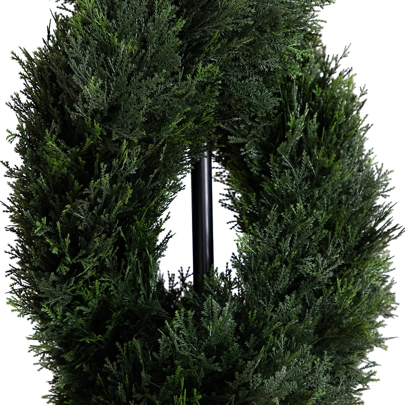 8ft. UV-Resistant Double Pond Cypress Spiral Topiary