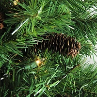 6.5ft. Pre-Lit Red Pine Artificial Christmas Tree, Clear Lights