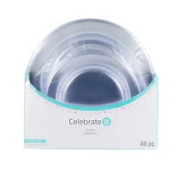 Clear 40 Piece Dinner & Lunch Plate Set by Celebrate It™