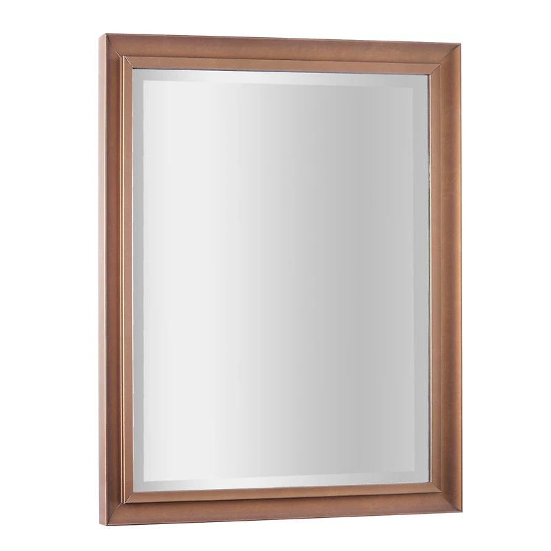 Antique Gold Classic Frame Rectangular Beveled Wall Mirror - 26" x 32"