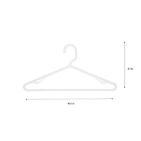 Woolite® White Plastic Hangers, 6ct.
