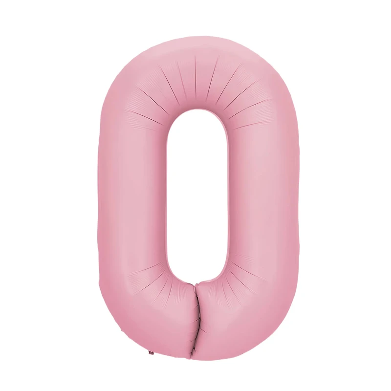 34" Light Pink Number Foil Balloon