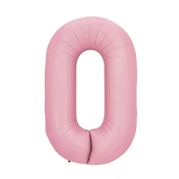 34" Light Pink Number Foil Balloon