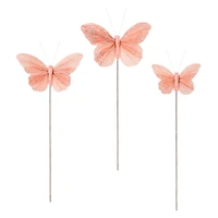 Glitter Feather Butterfly Set by Ashland