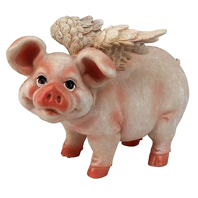 Design Toscano 8" Hog Heaven Flying Pigs Statue Collection Standing