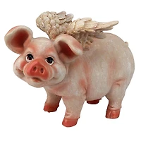 Design Toscano 8" Hog Heaven Flying Pigs Statue Collection Standing