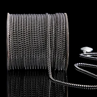 6 Pack: 10yd. Rhodium Mini Curb Chain Spool by Bead Landing™