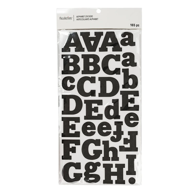 Large Black Foam Alphabet Stickers by Recollections™