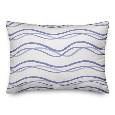Delicate Squiggles Indoor/Outdoor Lumbar Pillow