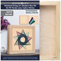 Leisure Arts® Spiral Stitched String Art Shadow Box Kit