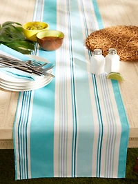 DII® Beach House Stripe Print Outdoor Table Runner