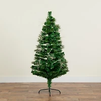 5ft. Fiber Optic Warm White LED Lights Pine Artificial Christmas Tree