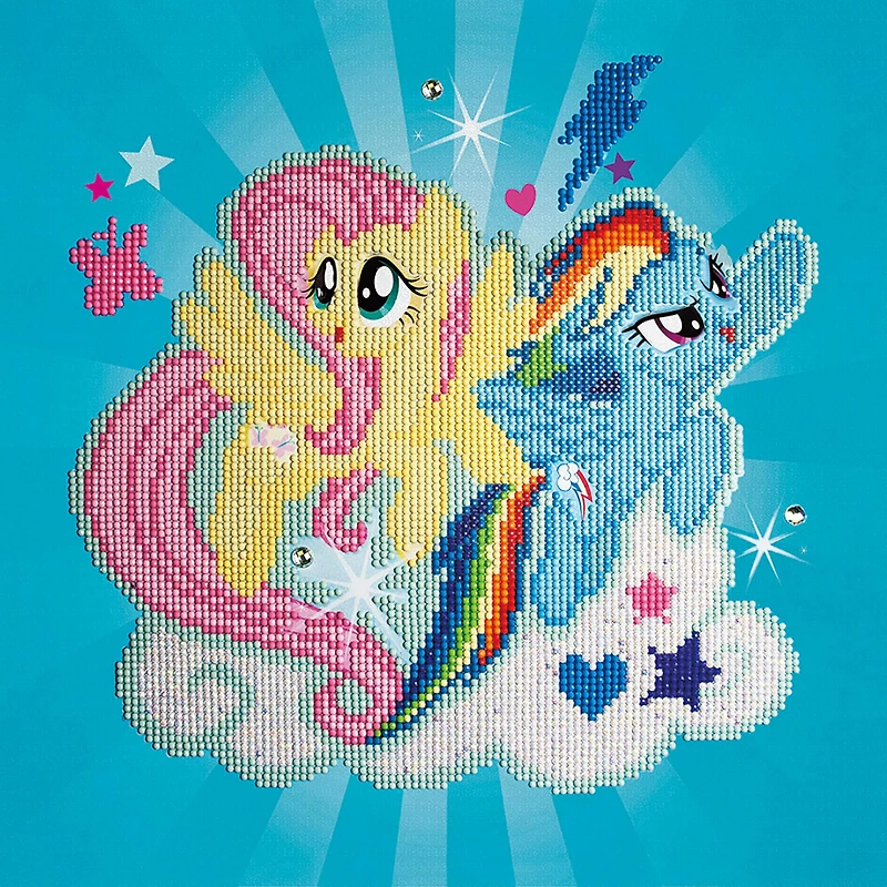 Camelot® Dots Fluttershy & Rainbow Dash Diamond Painting Kit