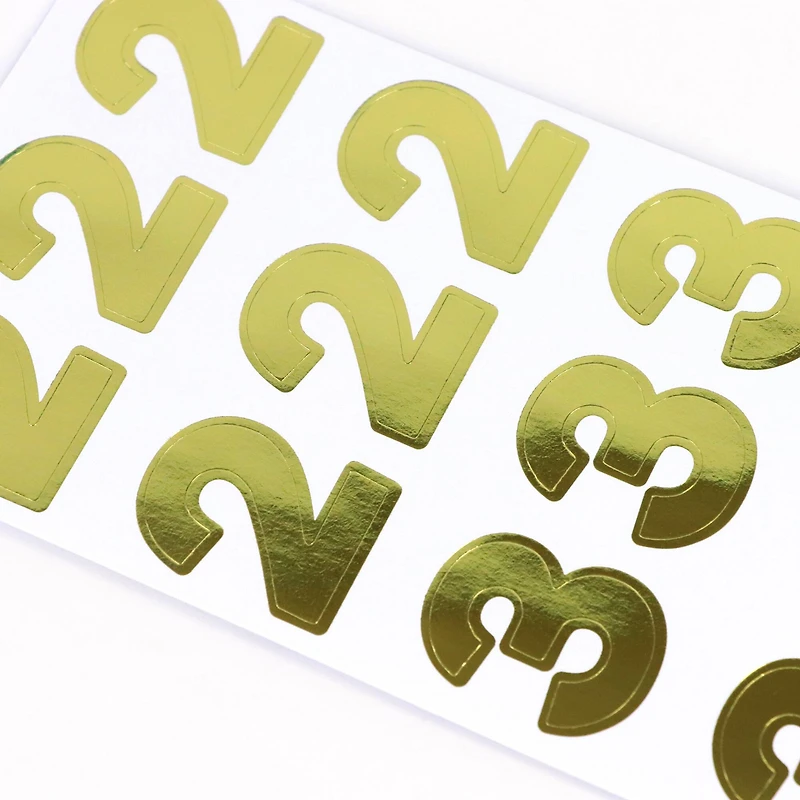 Gold Foil Number Stickers by Recollections™