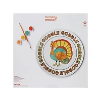 Gobble Turkey Paint Your Own Ceramic Plate Craft Kit by Creatology™
